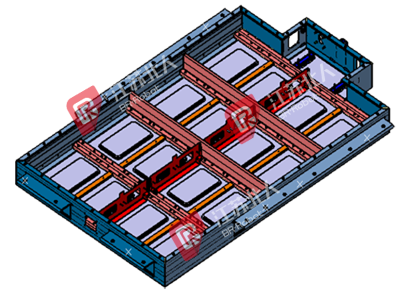 A battery box production line A battery box production line