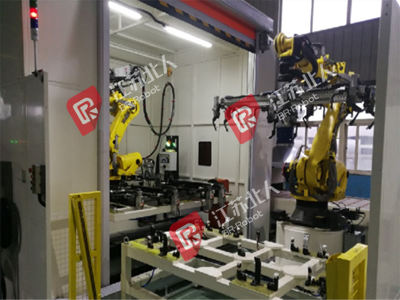 A battery box glue production line A battery box glue production line