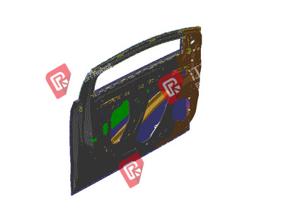 Four-door piping Four-door piping