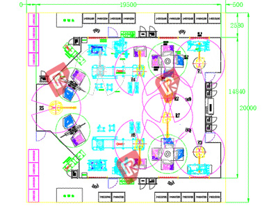 Four-door piping Four-door piping